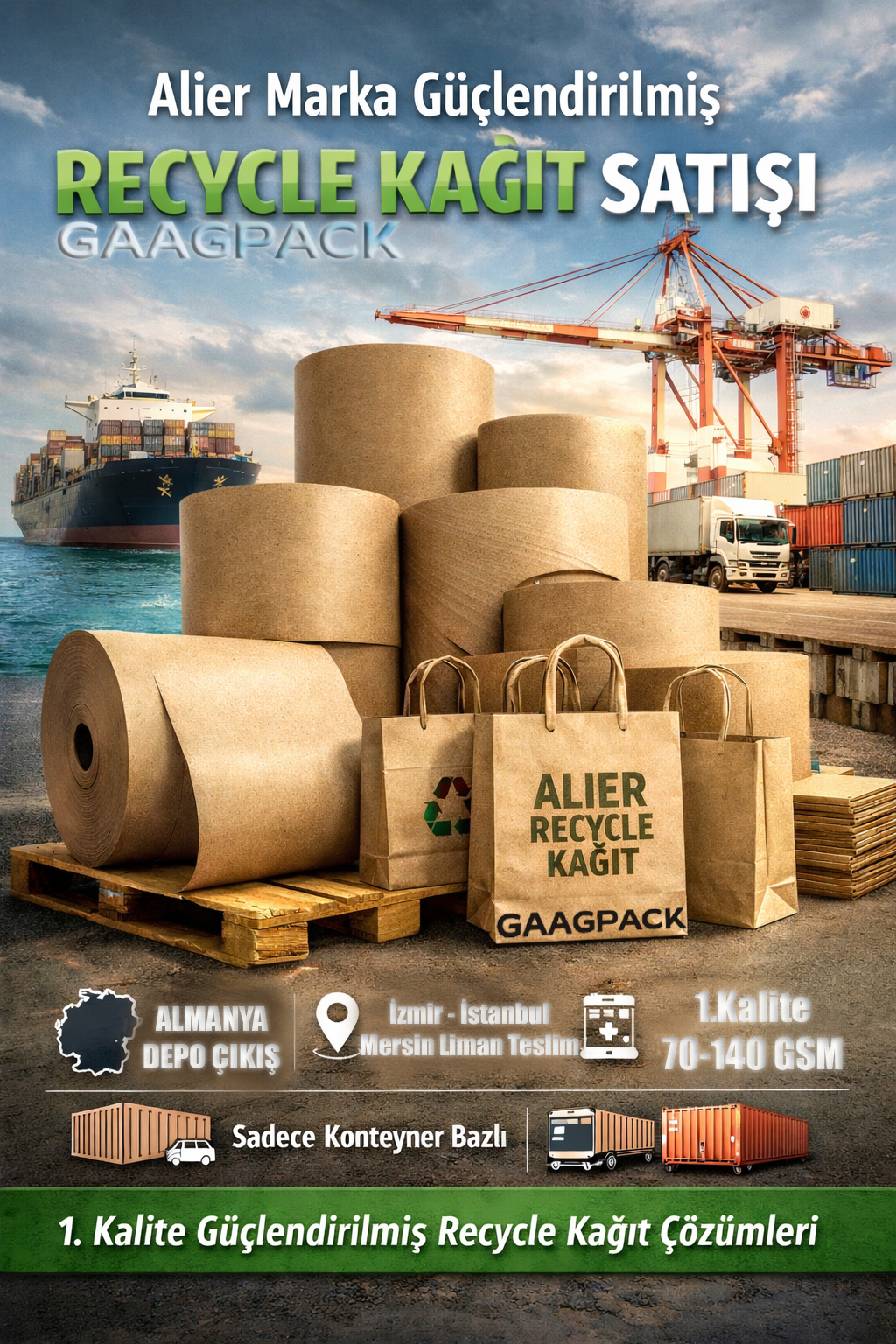 Güçlendirilmiş Recycle Kağıt