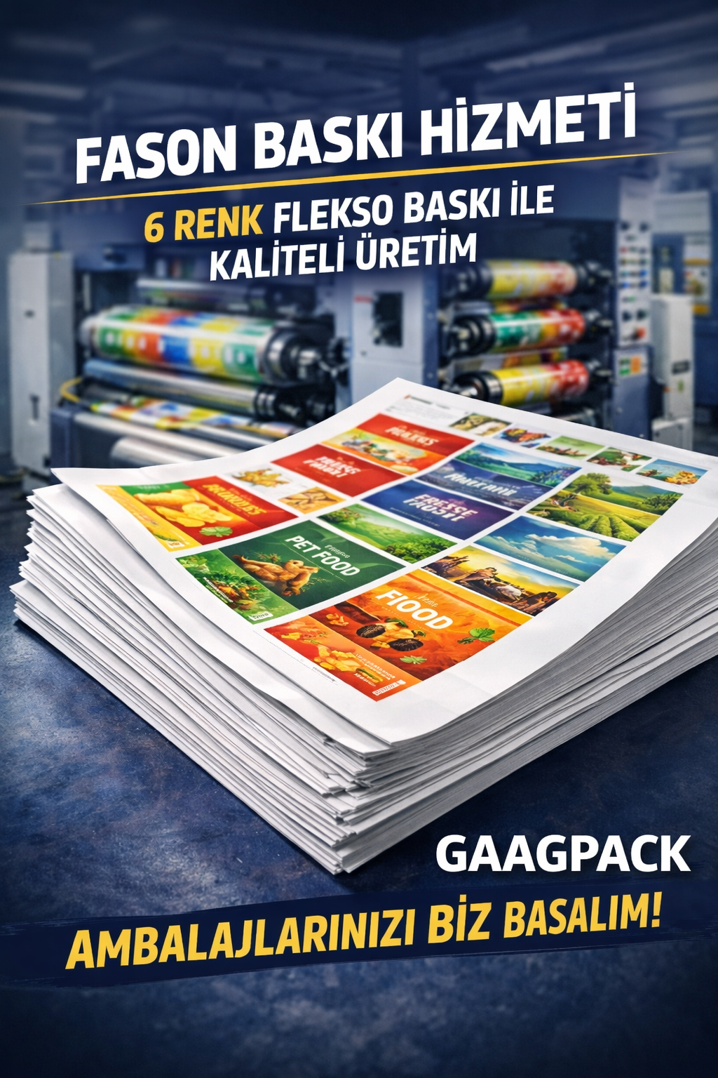 Fason Baskı Hizmeti | 6 Renk Flekso Baskı – GAAGPACK